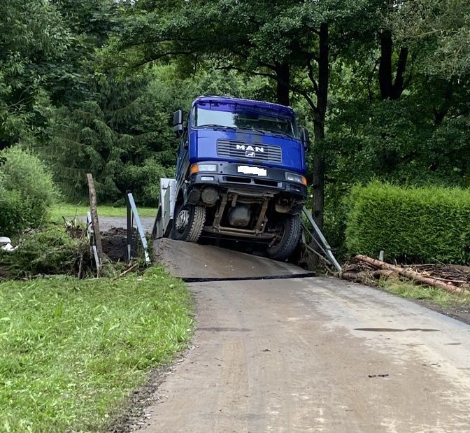 Transport drogowy do Niemiec - Powodzie skutecznie utrudniły ruch